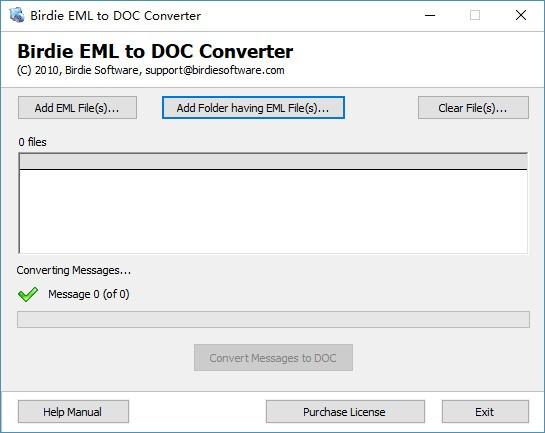 Birdie EML to DOC Converter下载,邮件转换器,EML转DOC